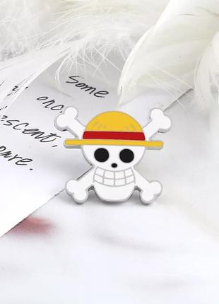 Значок / пин / металлический пиратский череп