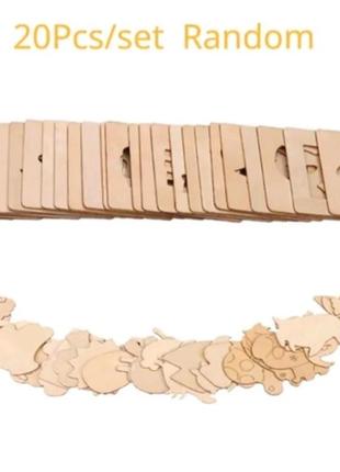 Деревянный вкладиш-трафарет по методике монтессори