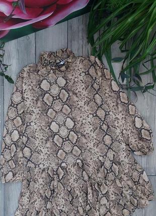 Платье от zara с анималистичным принтом4 фото