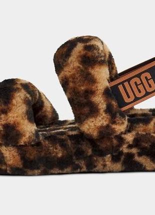 Тапки ugg леопард на хутрі2 фото