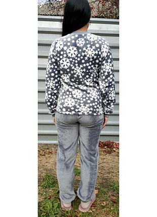 Піжама тепла махрова підліткова для дівчат 3