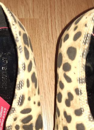 Леопардові туфлі love label еко замша р39 нові бірки2 фото