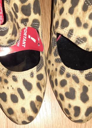 Леопардові туфлі love label еко замша р39 нові бірки5 фото