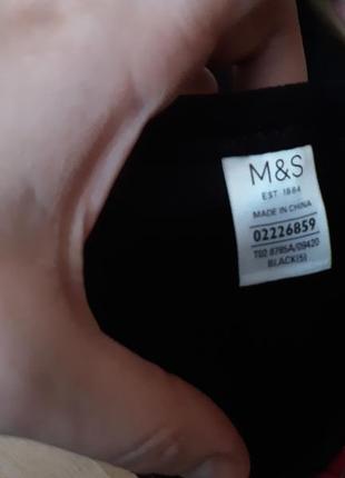 Чорні чоботи m&s insolia р37,5 еко замша5 фото