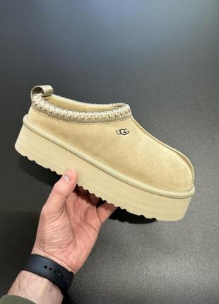 👟 угги ugg tasman platform xl beige       / наложка bs👟1 фото