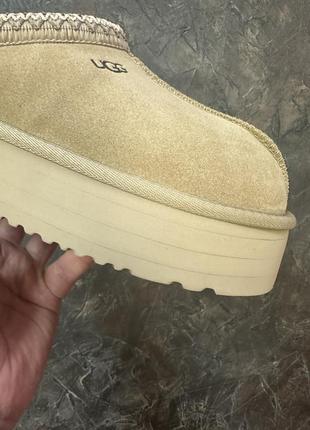 👟 угги ugg tasman platform xl beige       / наложка bs👟6 фото