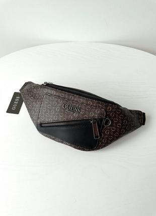 Чоловіча брендова сумка бананка guess toby fanny pack belt bag оригінал поясна сумочка гезз на подарунок хлопцю чоловіку