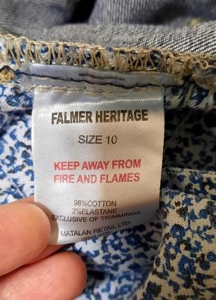 Джинсы falmer heritage matalan р. 10 коттон синие зауженные стрейчевые8 фото