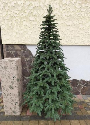 🎁+подарунок! штучна новорічна лита ялинка канадська зелена 1.5м 1.8м 2.1м 2.3м 2.5м4 фото