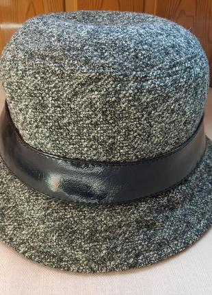 Панама текстильна капелюх твідовий капелюшок клош kentaver україна р. 54-56\xxs-s