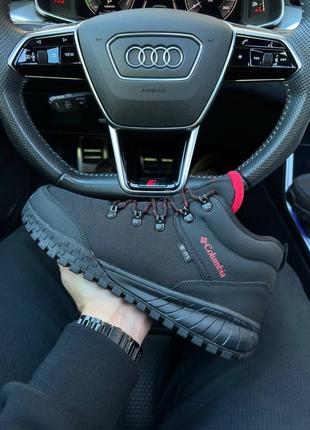 ❄️ чоловічі кросівки columbia firebanks mid trinsulate black red termo -21'❄️