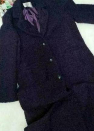 Пальто новое фиолетовый цвет италия размер xl