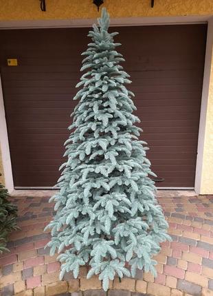 🎁+подарок! искусственная новогодняя литая елка канадская голубая1.5м 1.8м 2.1м 2.3м 2.5м