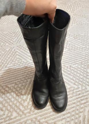 Сапоги зимние. женские сапоги кожаные зимние сапоги. зимняя обувь. обувь на зиму1 фото