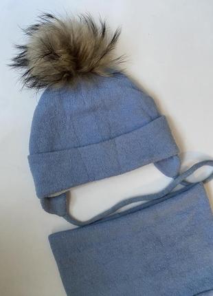 Зимова шапка і снуд3 фото
