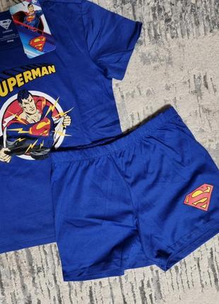 Пижама с суперменом для мальчика. шорты и футболка. 100% бавовна.3 фото