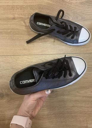 Кеди converse metallic canvas оригінал5 фото