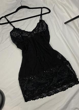 Black mash dress