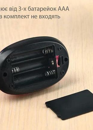 Настольная светодиодная led-лампа x-7188 / на батарейках ааа / розовая