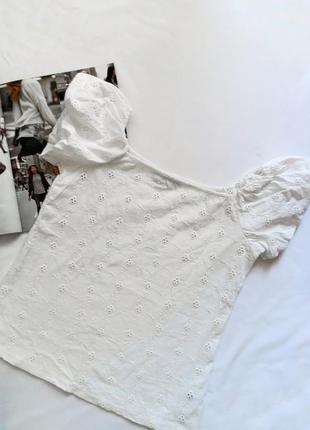 Белая блуза с рукавчиками воланами dorothy perkins    #розвантажуюсь2 фото