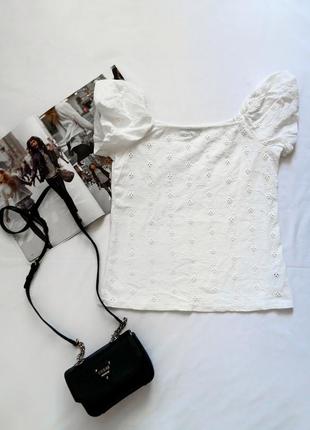 Белая блуза с рукавчиками воланами dorothy perkins    #розвантажуюсь1 фото