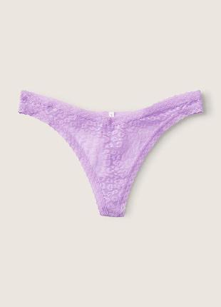 Кружевные трусики тонг victoria ́s secret pink