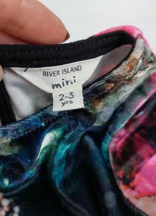 Велюровое платье от river island mini 2-3 рочки, 92-98 см.3 фото