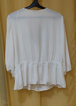Продам белую блузку orsay, подойдет на размер m, l, xl2 фото