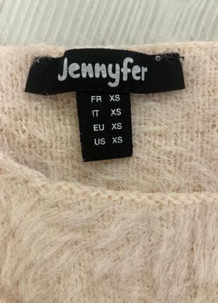 Кофта травка светр плюшевий оверсайз з оголеними плечима jennufer4 фото