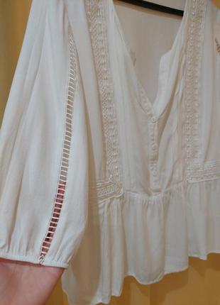 Продам белую блузку orsay, подойдет на размер m, l, xl5 фото
