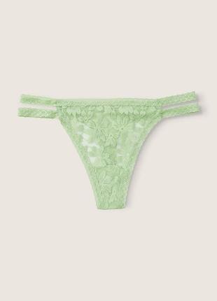 Кружевные трусики тонг victoria ́s secret pink1 фото