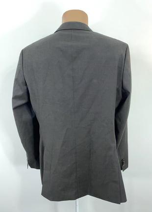 Пиджак фирменный boss, шерсть, т.серо-коричн2 фото