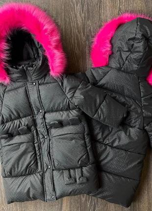 Куртка -пуховик на дівчинку 92-116 розміру