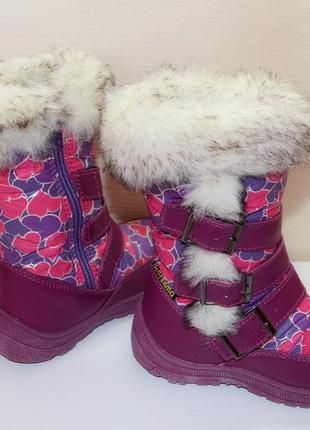 Зимові чоботи- дутики термо для дівчинки bg termo р.27, 30, 312 фото