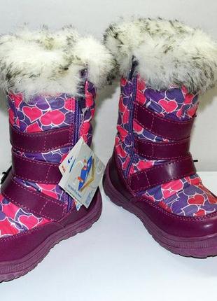 Зимові чоботи- дутики термо для дівчинки bg termo р.27, 30, 313 фото