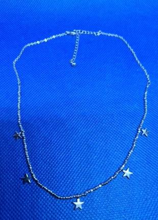 Колье, цепочка "звездочки"
