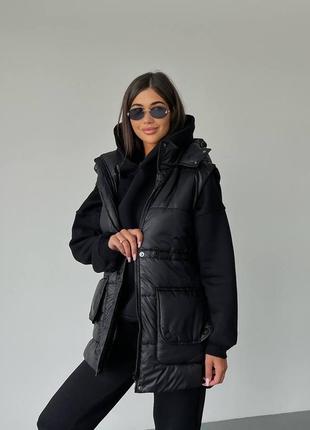 Теплый костюм тройка 42-524 фото