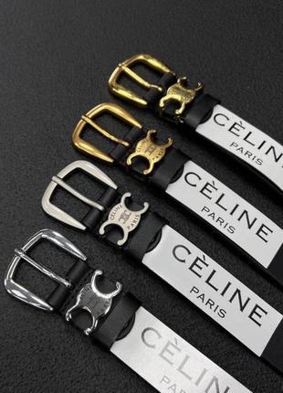 Жіночий чорний шкіряний трендовий ремінь