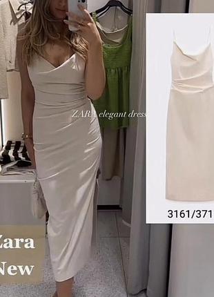 Поплиновое платье zara
