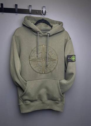 Мужская зимняя худи stone island