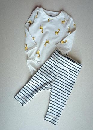 Набор боди и штанишки на широком поясе