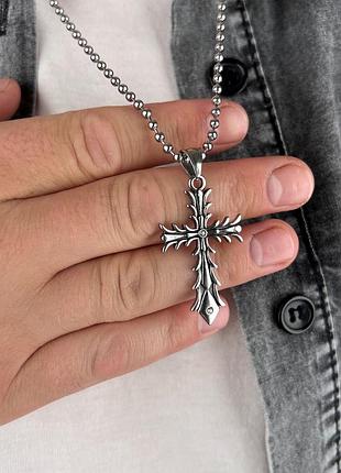 Готический панк крестик из нержавеющей медицинской стали psc-057