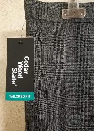 Актуальные классические брюки брюки клетка бренд cedar wood state primark, р.34s5 фото