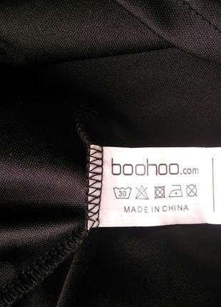 Изысканное черное маленькое кружевное платье бренда boohoo, р.48 фото