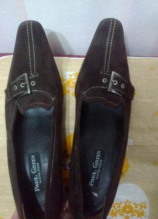 Туфли замшевые на стопу 25 см  (19)