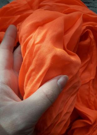 Оранжeвий снуд , хомут , шарф atmosphere5 фото