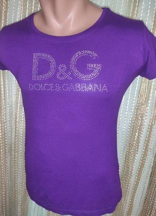 Стильная фирменная футболка катон бренд.dolce&gabbana.s