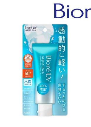 Увлажняющая солнцезащитная эссенция biore uv aqua rich watery essence