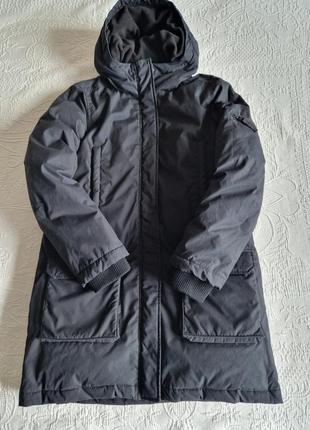 Женская теплая куртка пальто на пуху пуховик парка logg h m7 фото