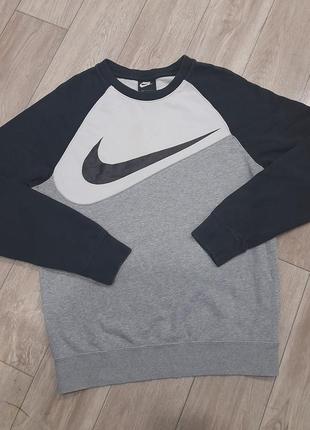 Nike swoosh jumper grey sale